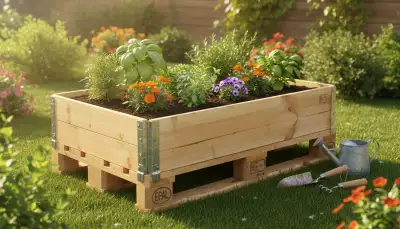 Ein Hochbeet aus Paletten gestalten