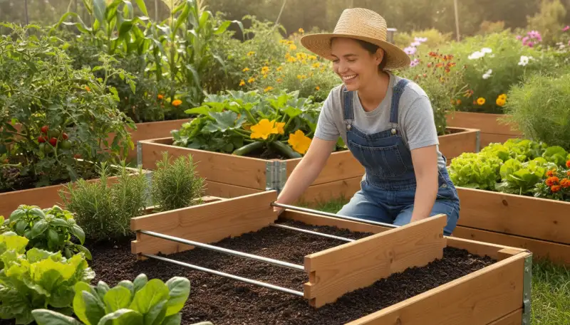 Clevere Hochbeet Erweiterung für mehr Ernte