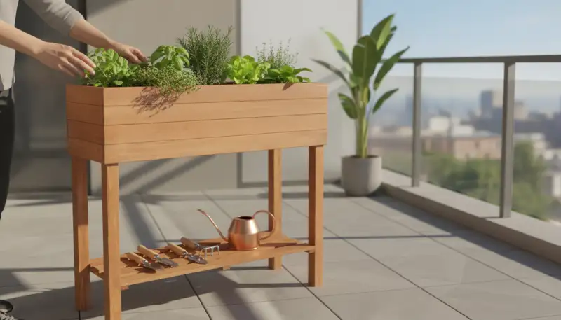 Hochbeet Balkon: Grünes Glück auf kleinem Raum