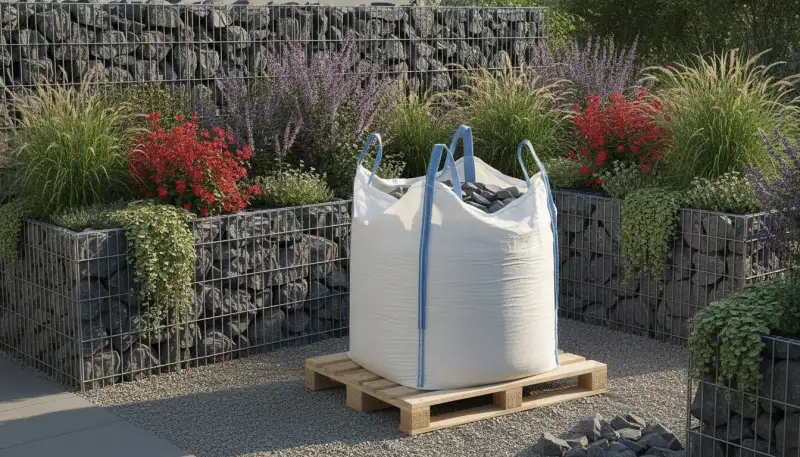 Zeitlose Eleganz für Ihren Garten: Wie anthrazitfarbene Basalt Gabionensteine (60-120 mm) Ihr Outdoor-Design revolutionieren